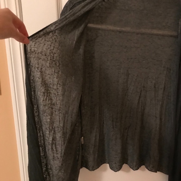 AM BASIC COLLECTION ITALY Sheer Wrap Cardigan (M) - Picture 6 of 7